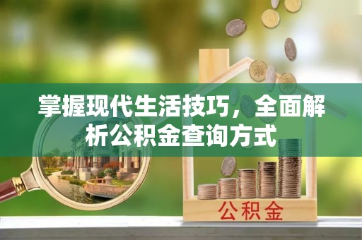 泰宁掌握现代生活技巧，全面解析公积金查询方式