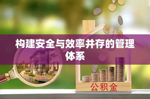 泰宁构建安全与效率并存的管理体系